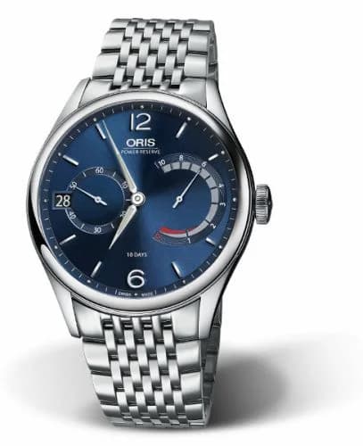 Oris Artelier Calibre 111 Stainless Steel / Blue / Bracelet 01 111 7700 4065-Set 8 23 79 — фото часов Oris Artelier Calibre 111 Stainless Steel / Blue / Bracelet 01 111 7700 4065-Set 8 23 79 — фото часов
