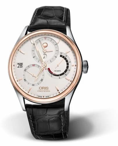 Oris Artelier Calibre 112 Stainless Steel - Rose Gold / Silver 01 112 7726 6351-Set 1 23 72FC