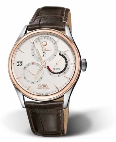 Oris Artelier Calibre 112 Stainless Steel - Rose Gold / Silver 01 112 7726 6351-Set 1 23 73FC