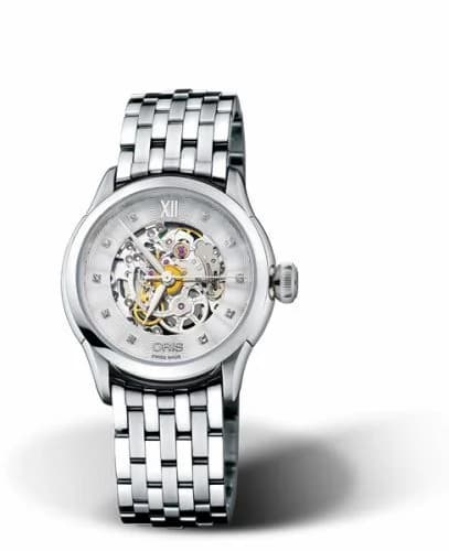 Oris Artelier Skeleton 31 Diamonds Stainless Steel 01 560 7604 4019-07 8 16 73
