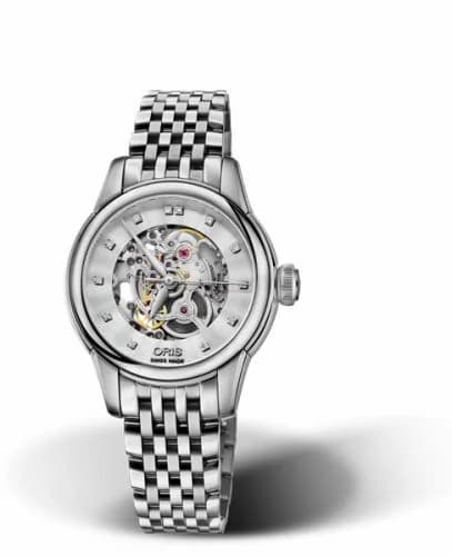 Oris Artelier Skeleton 31 Diamonds Stainless Steel / Bracelet 01 560 7687 4019-07 8 14 77