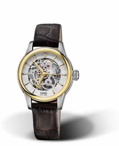 Oris Artelier Skeleton 31 Stainless Steel - Yellow Gold 01 560 7687 4351-07 5 14 70FC — фото часов Oris Artelier Skeleton 31 Stainless Steel - Yellow Gold 01 560 7687 4351-07 5 14 70FC — фото часов