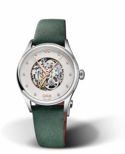 Oris Artelier Skeleton 33 Diamonds Stainless Steel 01 560 7724 4031-07 5 17 35FC