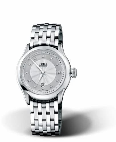 Oris Artelier Date Diamonds Stainless Steel / Silver / Bracelet 01 561 7604 4091-07 8 16 73 — фото часов Oris Artelier Date Diamonds Stainless Steel / Silver / Bracelet 01 561 7604 4091-07 8 16 73 — фото часов