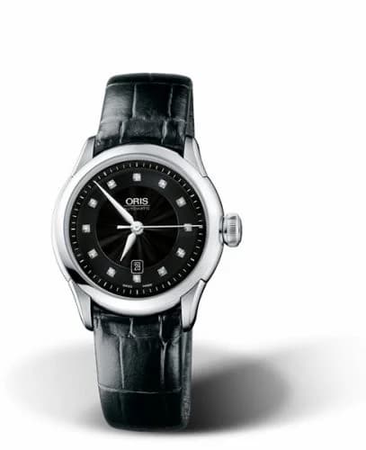 Oris Artelier Date Diamonds 31 Stainless Steel / Black 01 561 7604 4099-07 5 16 71FC — фото часов Oris Artelier Date Diamonds 31 Stainless Steel / Black 01 561 7604 4099-07 5 16 71FC — фото часов