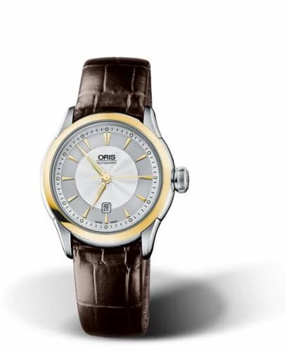 Oris Artelier Date 31 Stainless Steel - Yellow Gold / Silver 01 561 7604 4351-07 5 16 70FC — фото часов Oris Artelier Date 31 Stainless Steel - Yellow Gold / Silver 01 561 7604 4351-07 5 16 70FC — фото часов