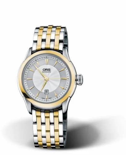 Oris Artelier Date 31 Stainless Steel - Yellow Gold / Silver / Bracelet 01 561 7604 4351-07 8 16 74 — фото часов Oris Artelier Date 31 Stainless Steel - Yellow Gold / Silver / Bracelet 01 561 7604 4351-07 8 16 74 — фото часов