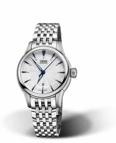 Oris Artelier Date Diamonds 31 Stainless Steel / Silver / Bracelet 01 561 7687 4031-07 8 14 77 — фото часов Oris Artelier Date Diamonds 31 Stainless Steel / Silver / Bracelet 01 561 7687 4031-07 8 14 77 — фото часов