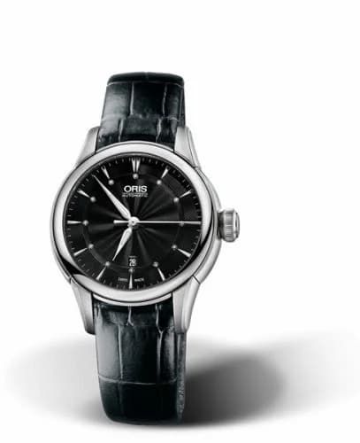 Oris Artelier Date Diamonds 31 Stainless Steel / Black 01 561 7687 4094-07 5 14 60FC — фото часов Oris Artelier Date Diamonds 31 Stainless Steel / Black 01 561 7687 4094-07 5 14 60FC — фото часов
