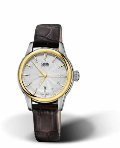 Oris Artelier Date Diamonds 31 Stainless Steel - Yellow Gold / Silver 01 561 7687 4351-07 5 14 70FC — фото часов Oris Artelier Date Diamonds 31 Stainless Steel - Yellow Gold / Silver 01 561 7687 4351-07 5 14 70FC — фото часов
