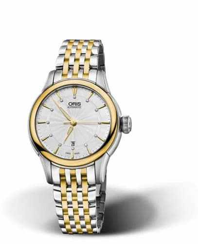 Oris Artelier Date Diamonds 31 Stainless Steel - Yellow Gold / Silver / Bracelet 01 561 7687 4351-07 8 14 78 — фото часов Oris Artelier Date Diamonds 31 Stainless Steel - Yellow Gold / Silver / Bracelet 01 561 7687 4351-07 8 14 78 — фото часов