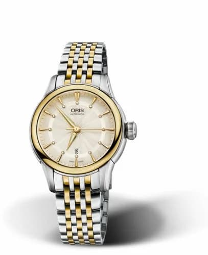 Oris Artelier Date Diamonds 31 Stainless Steel - Yellow Gold / Jungfraujoch 01 561 7687 4381-Set MB — фото часов Oris Artelier Date Diamonds 31 Stainless Steel - Yellow Gold / Jungfraujoch 01 561 7687 4381-Set MB — фото часов