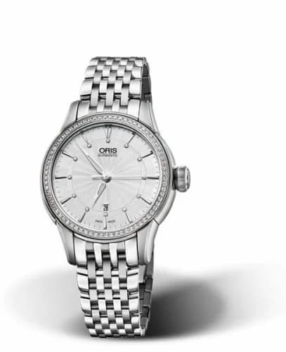 Oris Artelier Date Diamonds 31 Stainless Steel - Diamond / Silver / Bracelet 01 561 7687 4951-07 8 14 77 — фото часов Oris Artelier Date Diamonds 31 Stainless Steel - Diamond / Silver / Bracelet 01 561 7687 4951-07 8 14 77 — фото часов