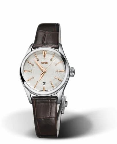 Oris Artelier Date Diamonds 28 Stainless Steel / Silver 01 561 7722 4031-07 5 14 65FC — фото часов Oris Artelier Date Diamonds 28 Stainless Steel / Silver 01 561 7722 4031-07 5 14 65FC — фото часов