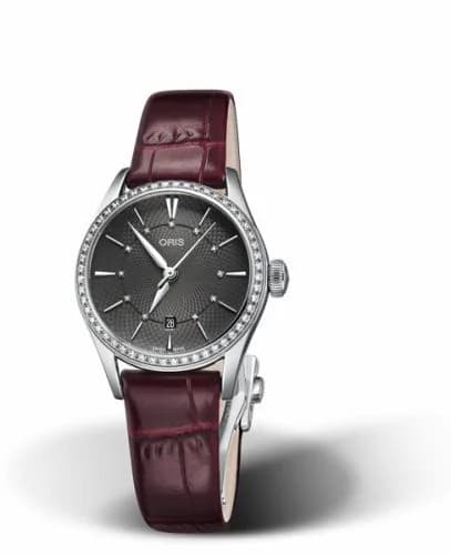 Oris Artelier Date Diamonds 28 Stainless Steel - Diamond / Grey 01 561 7722 4953-07 5 14 63FC — фото часов Oris Artelier Date Diamonds 28 Stainless Steel - Diamond / Grey 01 561 7722 4953-07 5 14 63FC — фото часов