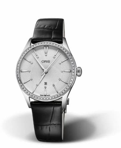 Oris Artelier Date Diamonds 33 Stainless Steel - Diamond / Silver 01 561 7724 4951-07 5 17 64FC — фото часов Oris Artelier Date Diamonds 33 Stainless Steel - Diamond / Silver 01 561 7724 4951-07 5 17 64FC — фото часов