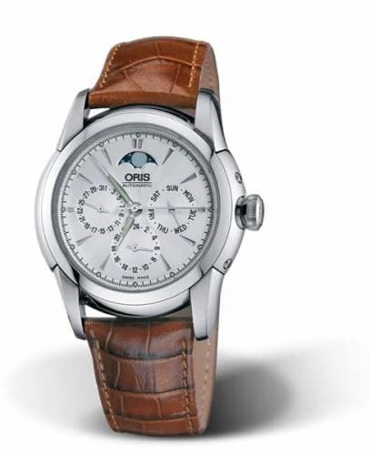 Oris Artelier Complication 40.5 Stainless Steel / Silver 01 581 7546 4051-07 5 21 47 — фото часов Oris Artelier Complication 40.5 Stainless Steel / Silver 01 581 7546 4051-07 5 21 47 — фото часов