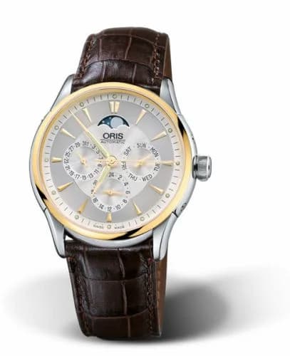 Oris Artelier Complication 40 Stainless Steel - Yelllow Gold / Silver 01 581 7592 4351-07 5 21 70FC — фото часов Oris Artelier Complication 40 Stainless Steel - Yelllow Gold / Silver 01 581 7592 4351-07 5 21 70FC — фото часов