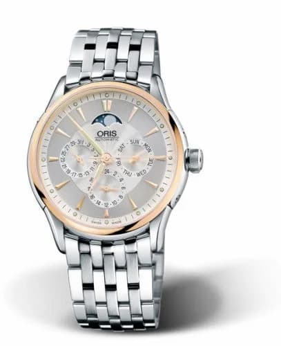 Oris Artelier Complication 40 Stainless Steel - Rose Gold / Silver / Bracelet 01 581 7592 6351-07 8 21 73 — фото часов Oris Artelier Complication 40 Stainless Steel - Rose Gold / Silver / Bracelet 01 581 7592 6351-07 8 21 73 — фото часов