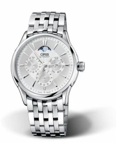 Oris Artelier Complication 40 Stainless Steel / Silver / Bracelet 01 582 7592 4091-07 8 21 73 — фото часов Oris Artelier Complication 40 Stainless Steel / Silver / Bracelet 01 582 7592 4091-07 8 21 73 — фото часов