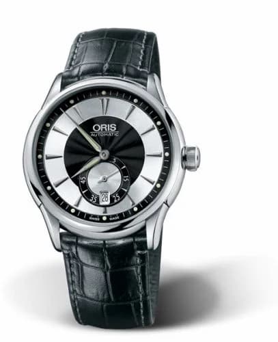 Oris Artelier Small Second Date 40 Stainless Steel / Black - Silver 01 623 7582 4054-07 5 21 71FC