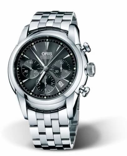 Oris Artelier Chronograph 44.5 Stainless Steel / Black / Bracelet 01 676 7547 4054-07 8 22 71