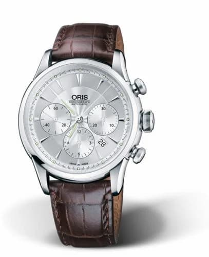 Oris Artelier Chronograph 43.5 Stainless Steel / Silver 01 676 7603 4051-07 5 22 70FC — фото часов Oris Artelier Chronograph 43.5 Stainless Steel / Silver 01 676 7603 4051-07 5 22 70FC — фото часов