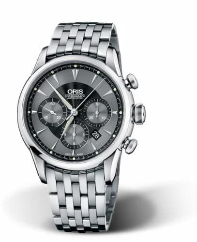 Oris Artelier Chronograph 43.5 Stainless Steel / Black / Bracelet 01 676 7603 4054-07 8 22 73