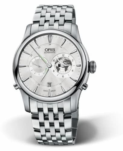 Oris Artelier Worldtimer 42 Greenwich Mean TIme / Bracelet 01 690 7690 4081-Set MB — фото часов Oris Artelier Worldtimer 42 Greenwich Mean TIme / Bracelet 01 690 7690 4081-Set MB — фото часов