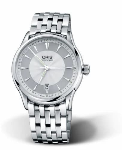 Oris Artelier Date 40 Stainless Steel / Silver / Bracelet 01 733 7591 4051-07 8 21 73 — фото часов Oris Artelier Date 40 Stainless Steel / Silver / Bracelet 01 733 7591 4051-07 8 21 73 — фото часов