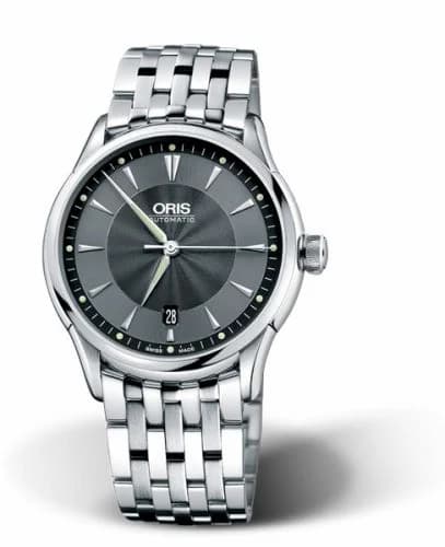 Oris Artelier Date 40 Stainless Steel / Black / Bracelet 01 733 7591 4054-07 8 21 73 — фото часов Oris Artelier Date 40 Stainless Steel / Black / Bracelet 01 733 7591 4054-07 8 21 73 — фото часов