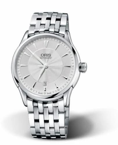 Oris Artelier Date 40 Stainless Steel / Silver / Bracelet 01 733 7591 4091-07 8 21 73 — фото часов Oris Artelier Date 40 Stainless Steel / Silver / Bracelet 01 733 7591 4091-07 8 21 73 — фото часов