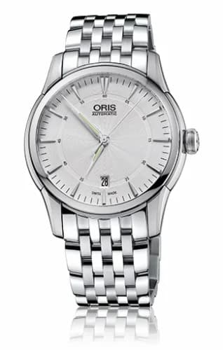 Oris Artelier Date 40 Stainless Steel / Silver / Bracelet 01 733 7670 4051-07 8 21 77 x — фото часов Oris Artelier Date 40 Stainless Steel / Silver / Bracelet 01 733 7670 4051-07 8 21 77 x — фото часов