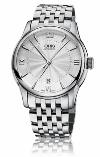 Oris Artelier Date 40.5 Stainless Steel / Silver / Bracelet 01 733 7670 4071-07 8 21 77 x — фото часов Oris Artelier Date 40.5 Stainless Steel / Silver / Bracelet 01 733 7670 4071-07 8 21 77 x — фото часов