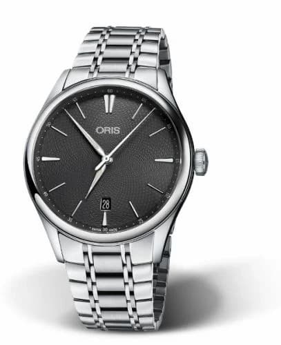 Oris Artelier Date 40 Stainless Steel / Grey / Bracelet 01 733 7721 4053-07 8 21 88 — фото часов Oris Artelier Date 40 Stainless Steel / Grey / Bracelet 01 733 7721 4053-07 8 21 88 — фото часов