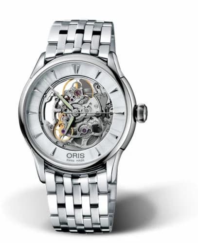 Oris Artelier Skeleton 40 Stainless Steel / Bracelet 01 734 7591 4051-07 8 21 73 — фото часов Oris Artelier Skeleton 40 Stainless Steel / Bracelet 01 734 7591 4051-07 8 21 73 — фото часов