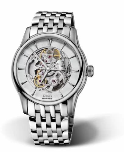Oris Artelier Skeleton 40 Stainless Steel / Bracelet 01 734 7670 4051-07 8 21 77 — фото часов Oris Artelier Skeleton 40 Stainless Steel / Bracelet 01 734 7670 4051-07 8 21 77 — фото часов