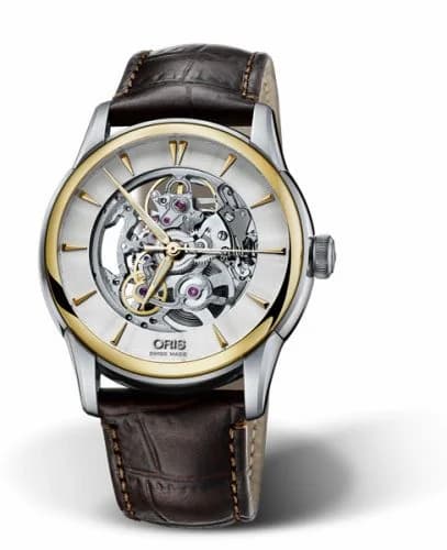Oris Artelier Skeleton 40.5 Stainless Steel - Yellow Gold 01 734 7670 4351-07 5 21 70FC