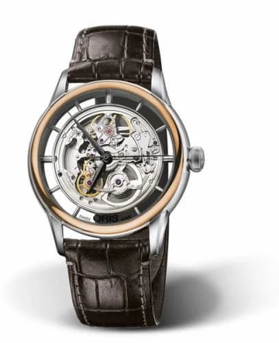 Oris Artelier Translucent Skeleton Stainless Steel - Rose Gold 01 734 7684 6351-07 1 21 73FC — фото часов Oris Artelier Translucent Skeleton Stainless Steel - Rose Gold 01 734 7684 6351-07 1 21 73FC — фото часов