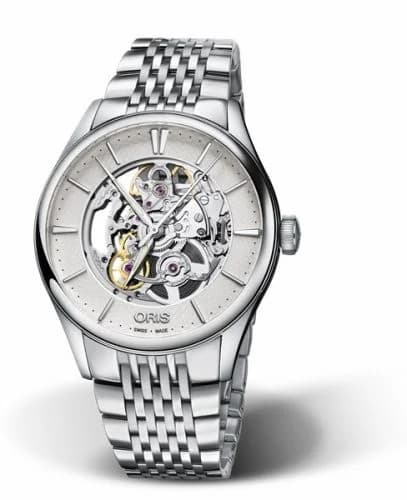 Oris Artelier Skeleton 40 Stainless Steel / Bracelet 01 734 7721 4051-07 8 21 79 — фото часов Oris Artelier Skeleton 40 Stainless Steel / Bracelet 01 734 7721 4051-07 8 21 79 — фото часов