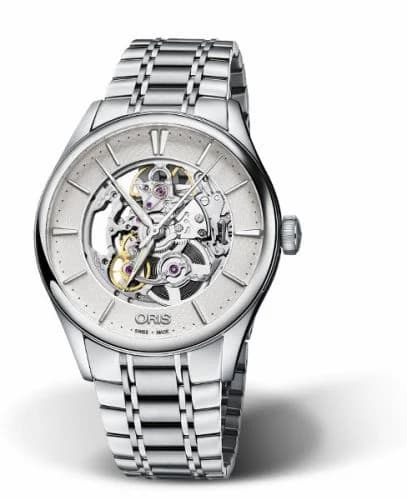 Oris Artelier Skeleton 40 Stainless Steel / Bracelet 01 734 7721 4051-07 8 21 88 — фото часов Oris Artelier Skeleton 40 Stainless Steel / Bracelet 01 734 7721 4051-07 8 21 88 — фото часов