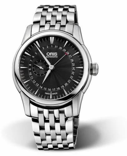 Oris Artelier Small Second Pointer Day 42 Stainless Steel / Black / Bracelet 01 744 7665 4054-07 8 22 77