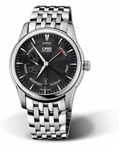 Oris Artelier Small Second Pointer Day 44 Stainless Steel / Black / Bracelet 01 745 7666 4054-07 8 23 77 — фото часов Oris Artelier Small Second Pointer Day 44 Stainless Steel / Black / Bracelet 01 745 7666 4054-07 8 23 77 — фото часов