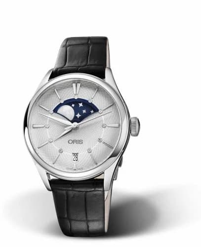 Oris Artelier Grande Lune Date 36 Stainless Steel / Silver 01 763 7723 4051-07 5 18 64FC