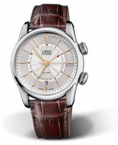 Oris Artelier Alarm Stainless Steel / Silver 01 908 7607 4051-Set LS