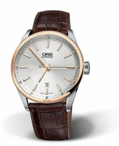 Oris Artix Date 42 Stainless Steel - Rose Gold / Silver 01 733 7642 6331-07 5 21 80FC — фото часов Oris Artix Date 42 Stainless Steel - Rose Gold / Silver 01 733 7642 6331-07 5 21 80FC — фото часов