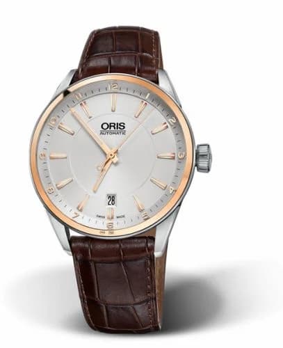 Oris Artix Date 39 Stainless Steel - Rose Gold / Silver 01 733 7713 6331-07 5 19 80FC — фото часов Oris Artix Date 39 Stainless Steel - Rose Gold / Silver 01 733 7713 6331-07 5 19 80FC — фото часов
