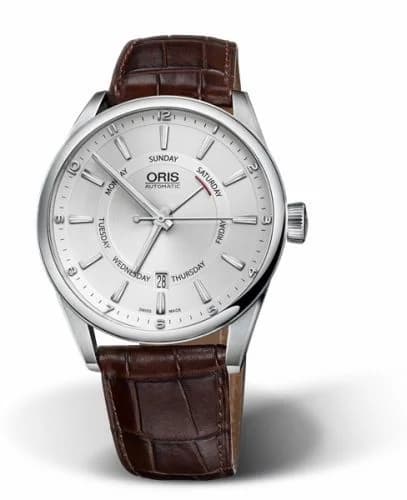Oris Artix Pointer Day Date Stainless Steel / Silver 01 755 7691 4051-07 5 21 80FC — фото часов Oris Artix Pointer Day Date Stainless Steel / Silver 01 755 7691 4051-07 5 21 80FC — фото часов