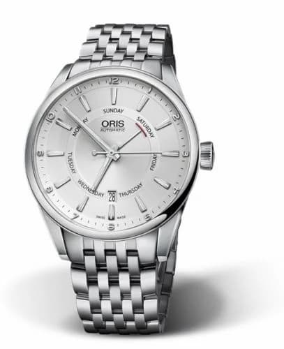 Oris Artix Pointer Day Date Stainless Steel / Silver / Bracelet 01 755 7691 4051-07 8 21 80 — фото часов Oris Artix Pointer Day Date Stainless Steel / Silver / Bracelet 01 755 7691 4051-07 8 21 80 — фото часов