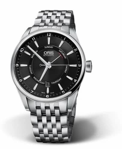 Oris Artix Pointer Day Date Stainless Steel / Black / Bracelet 01 755 7691 4054-07 8 21 80 — фото часов Oris Artix Pointer Day Date Stainless Steel / Black / Bracelet 01 755 7691 4054-07 8 21 80 — фото часов